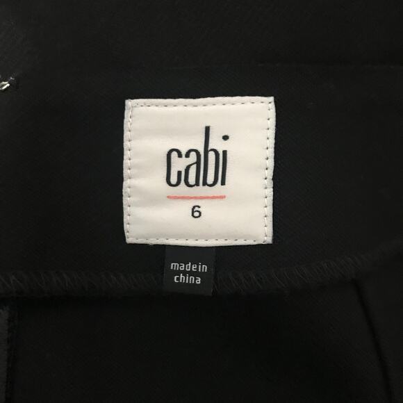 Cabi Utility Skirt Womens 6 Black Ponte Knit Retro Mod Mini Stretch Pockets 3218 - Picture 5 of 9